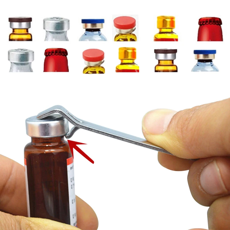 5pcs Oral Liquid Vial Opener Portable Ampule Bottle Opener Stainless Steel Can Opener Kitchen Accessories Doctor Medical Tools