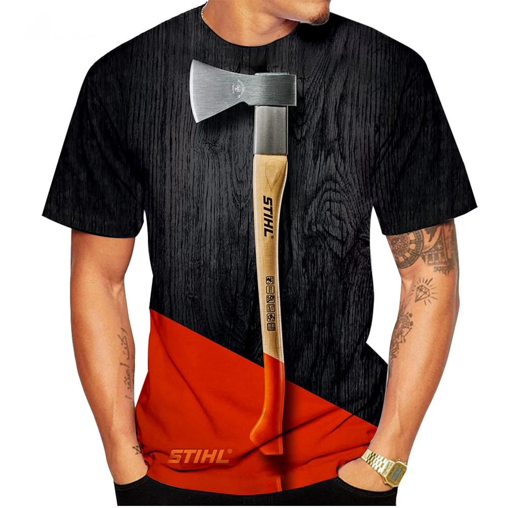 Summer fashion trend novel 3D printed printed pattern T-shirt round neck casual comfortable personalized top T-shirt image 4