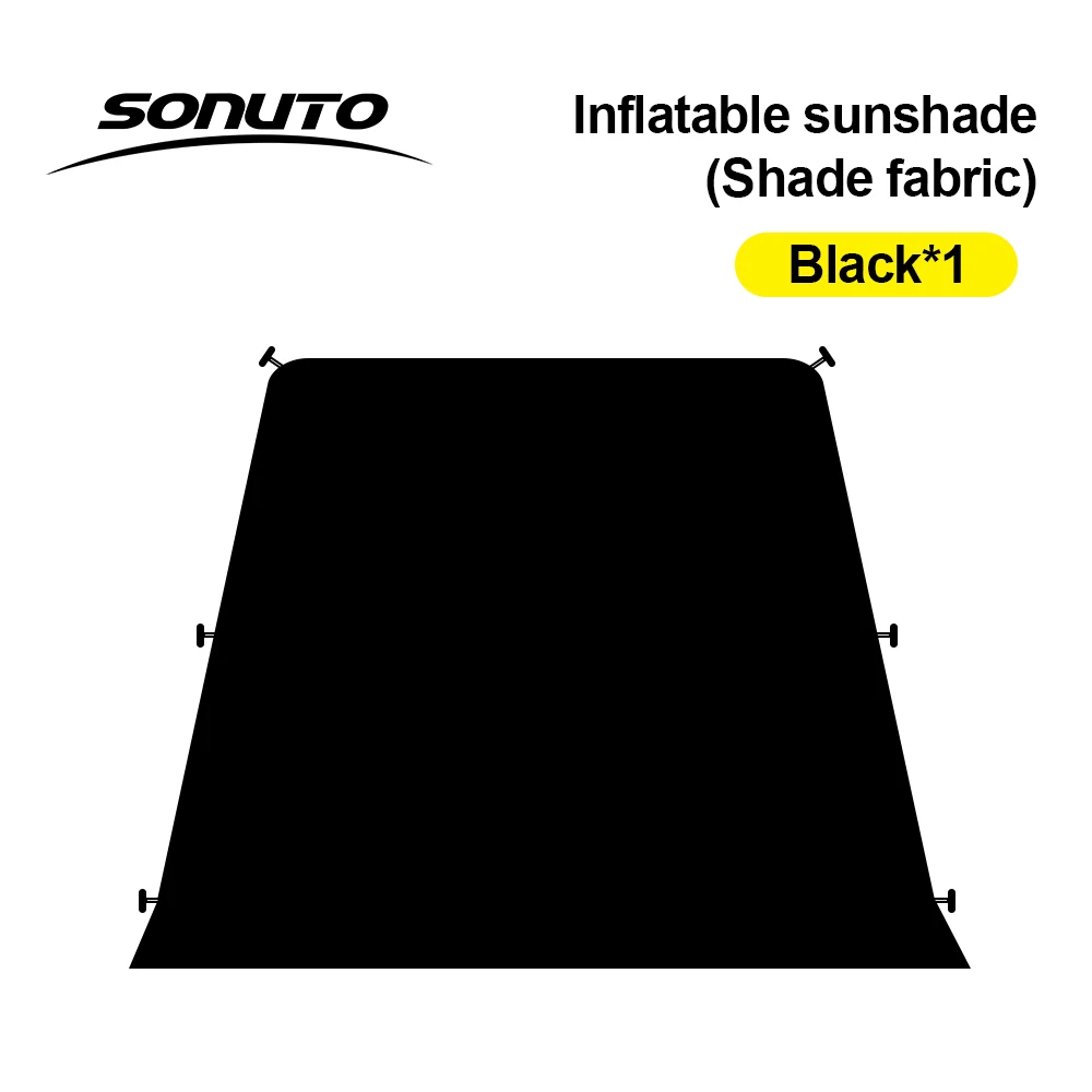 Sonuto Opblaasbare Kampeertent met Luifel, 4-6 Persoons 4-Seizoenen Lucht Tent, PU3000mm Waterdichte Glamping Tent, Direct Opzetbare Cabin - afbeelding 1