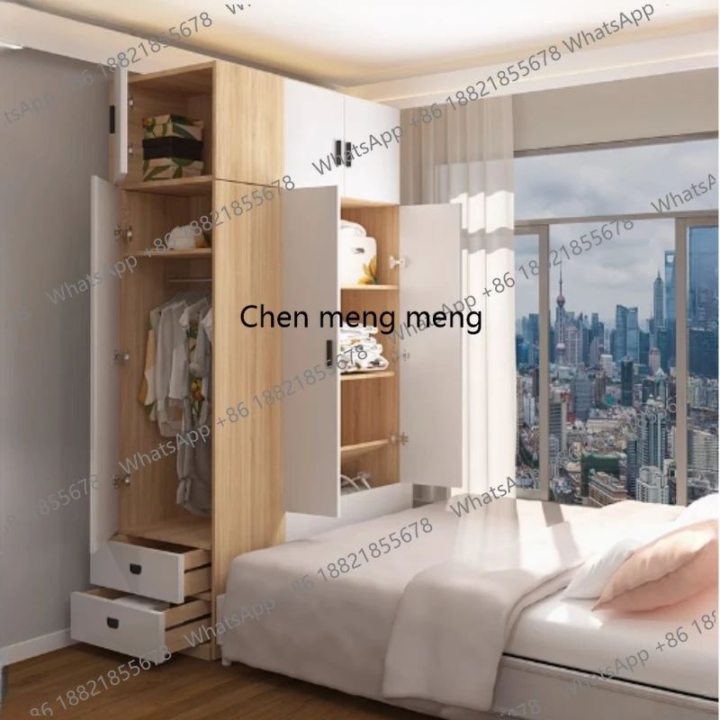 

Sliding Doors Holder Wardrobes Shelve Shelf Drawer Closet Storage Cabinet Wardrobes Bedroom Organizer Guarda Roupa Furniture
