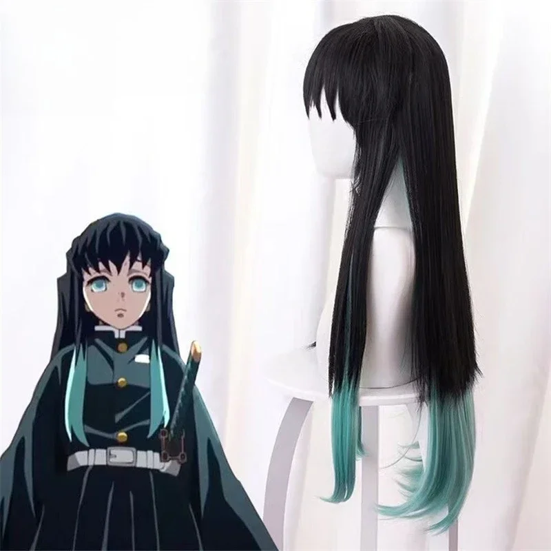 2026 Anime Coser Heat Resistant Fiber High Quality Wig Party Tokitou Muichirou Cosplay Wig Synthetic Long Straight Wig