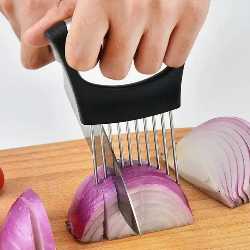 Vegetable Slicer Cutter Fruits Slicers Cutter Holder For Kitchen Multi-Functional Food Slicer Assistant Tool For Onion Meat