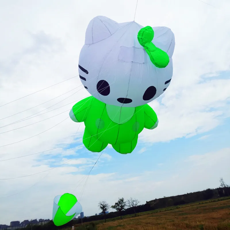 Free shipping cat kites pendant flying soft kite windsocks kites show kites factory professional wind kites pilot kite latawiec