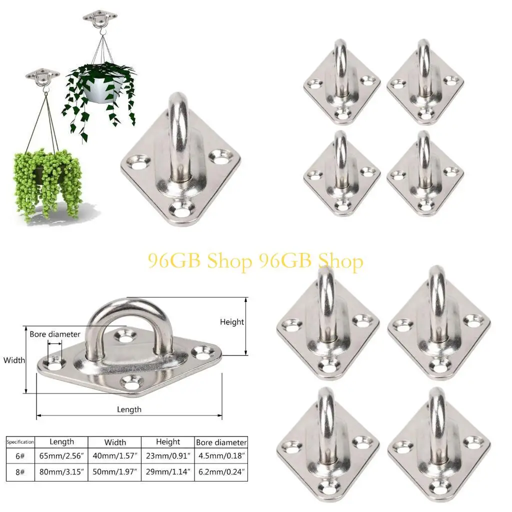 

96 ГБ потолочных крючков якоря настенная настенная площадка для глаз, висящая для лодочной корзины для лодочных растений