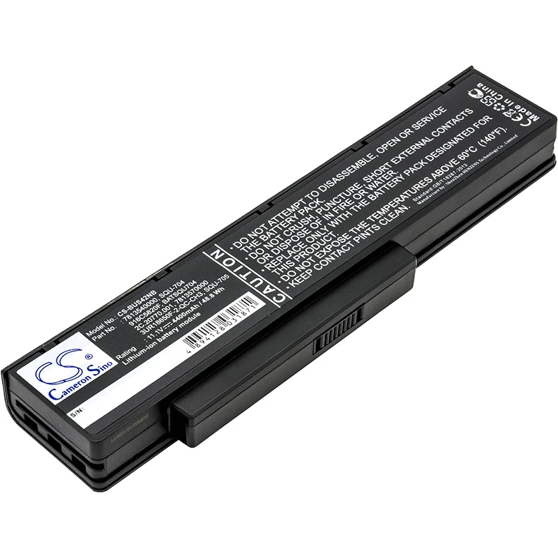 

CS 4400mAh/48.84Wh battery for BenQ JoyBook A52,JoyBook A52E,A53,C41,C41/C41E,C41E,DHR503,Q41,R42,R43,R43C,SQU-714