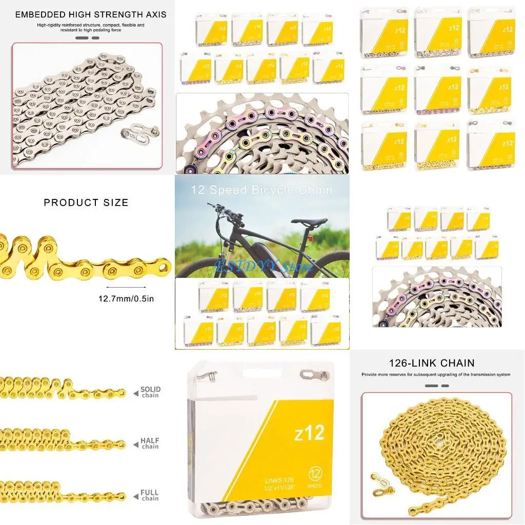 

G6DE Bicycles отсутствующие ссылки 12 скоростных сплавов цепи стальной цепочки велосипедов Quick Links