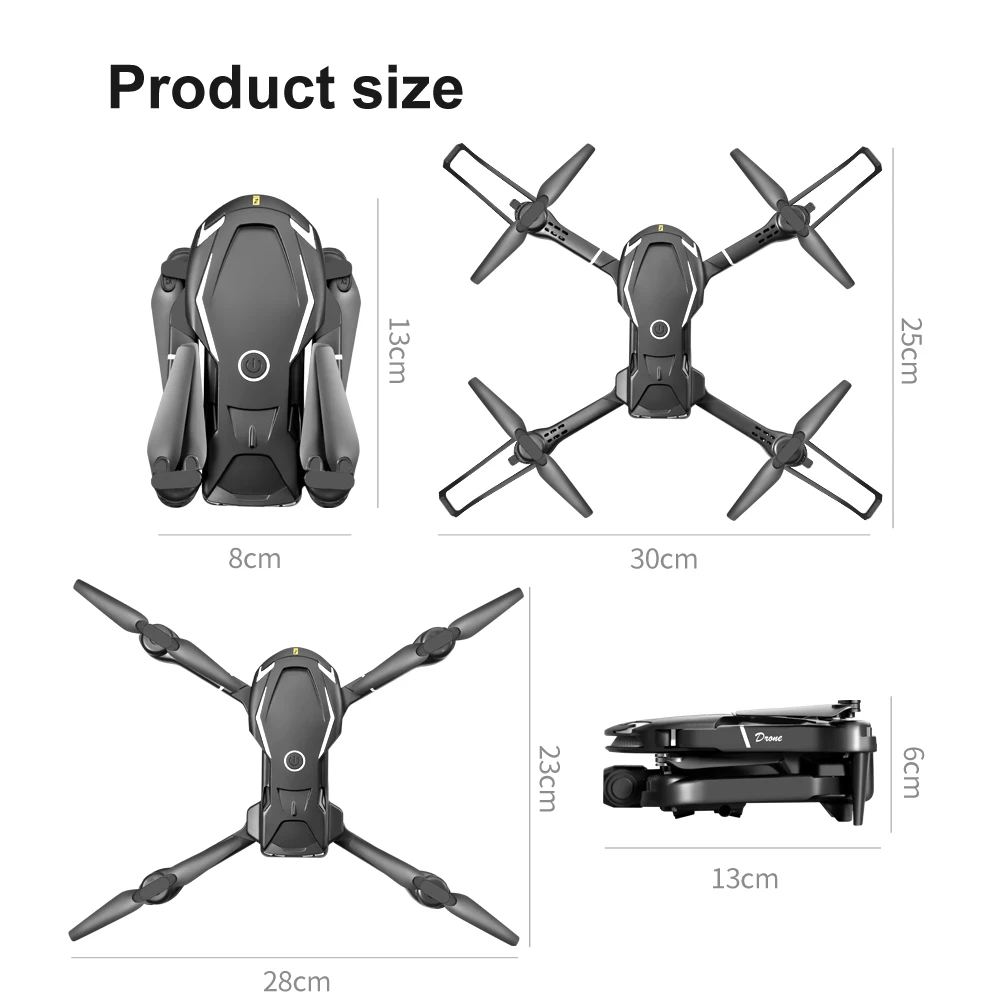 Nowy V88 Mini Drone 4K HD podwójny aparat 5G GPS unikanie przeszkód fotografia przepływ optyczny składany quadcopter zabawka UAV