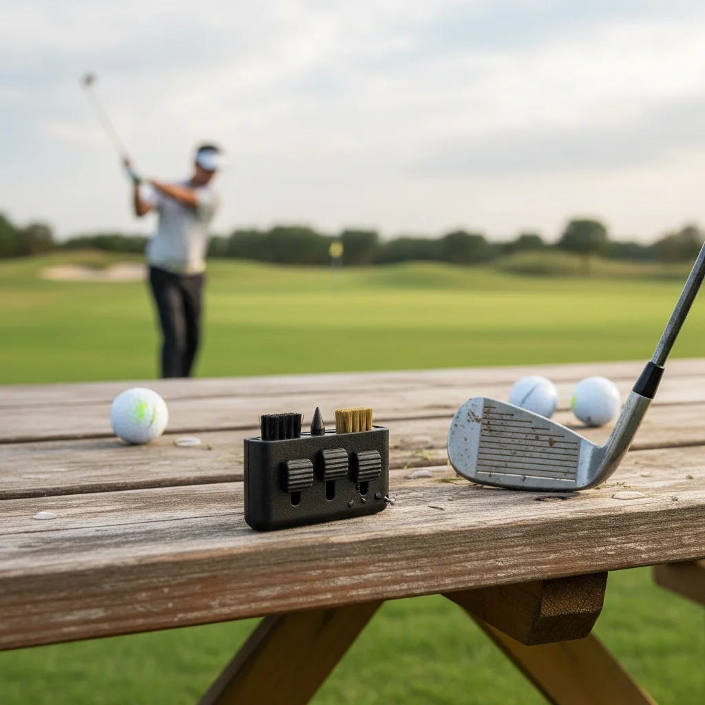 

Golf Club Cleaning Brush Three-Hole Copper Bristle Tool For Golf Clubs Heads