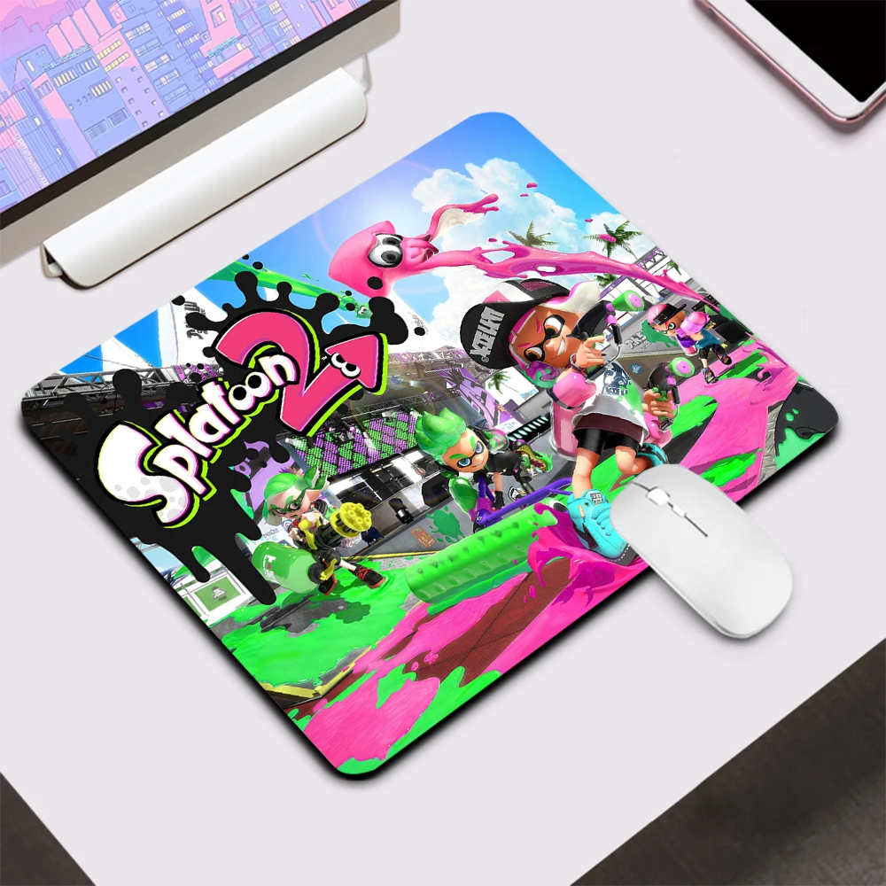 Splatoon 2 Small Gaming Mouse Pad Computer Office Mousepad Silicone Keyboard Pad Desk Mat PC Gamer Mouse Mat XXL Laptop Mausepad