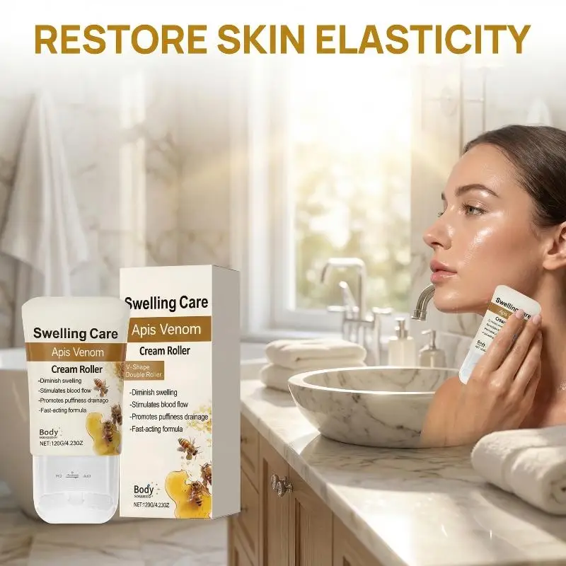 Neck Skin Roller Cream, Neck Skin Elasticity And Moisture Care, Facial And Body Contour Moisturizing Skin Care Cream
