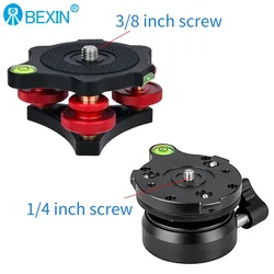 Tripod Head Speedy Leveling Base Horizontal Adjustment Base w Offset Bubble Level FOR Canon Nikon DSLR Camera Tripod & Monopod