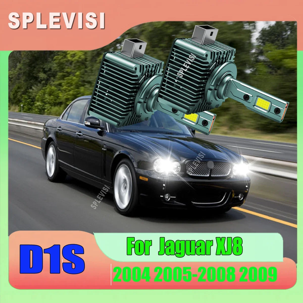D1S CSP Led Headlight Auto Lamps - high power with delivering superior brightness For Jaguar XJ8 2004 2005 2006 2007 2008 2009