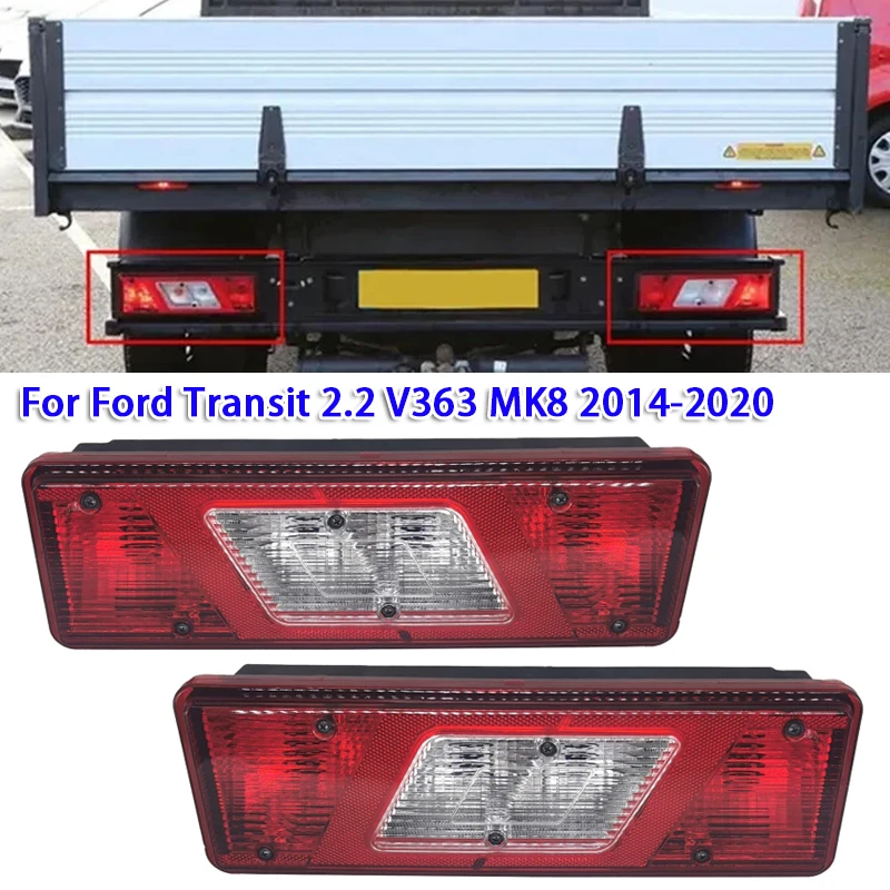 1pc Car Rear Bumper Tail Brake Light for Ford Transit 2.2 V363 MK8 2014-2020