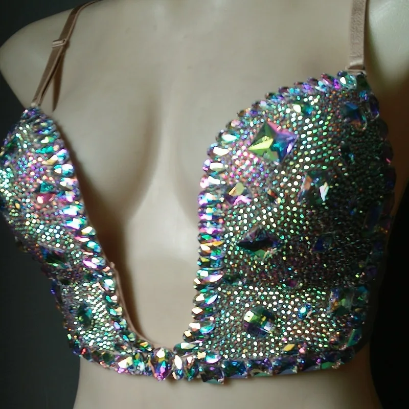 2019 Diamond Studded Swimsuit New Bikini Nightclub High End Dress