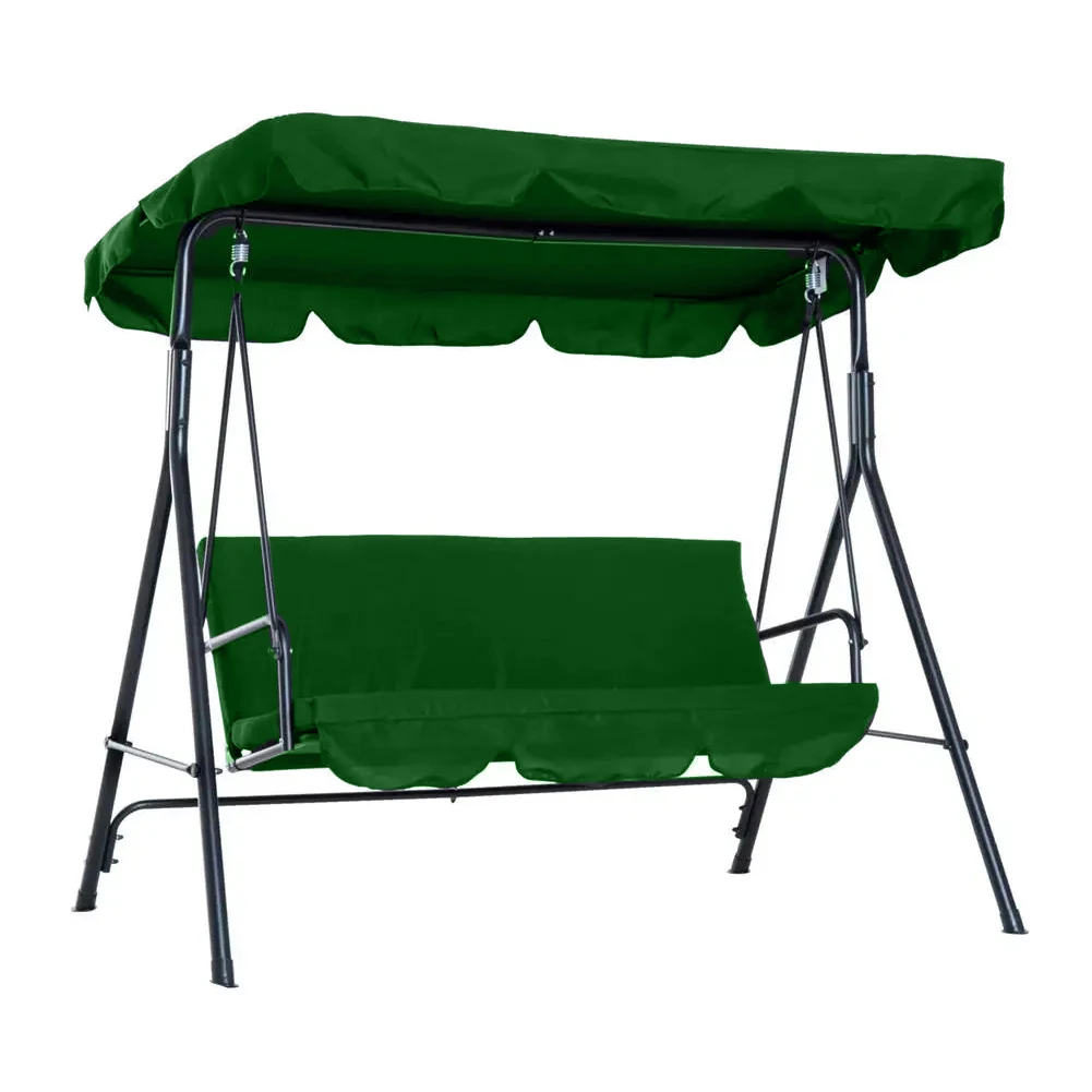 Housse de protection pour balançoire d'extérieur, auvent de protection solaire pour balançoire, housse de toit imperméable 210D pour balançoire de jardin, vert, noir, beige