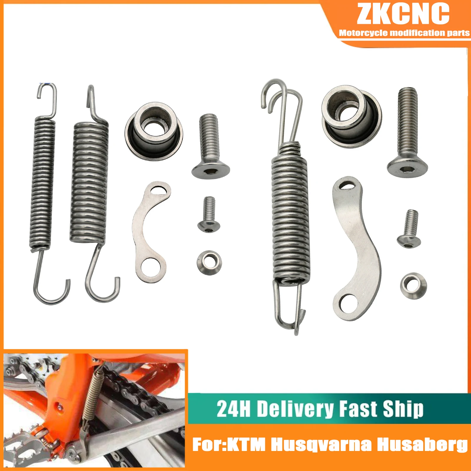 Motorcycle For KTM 125 250 300 350 400 450 500 530 EXC EXCF XC XCW XCF XCFW 2008-2016 Kickstand Kick Side Stand Springs Botls