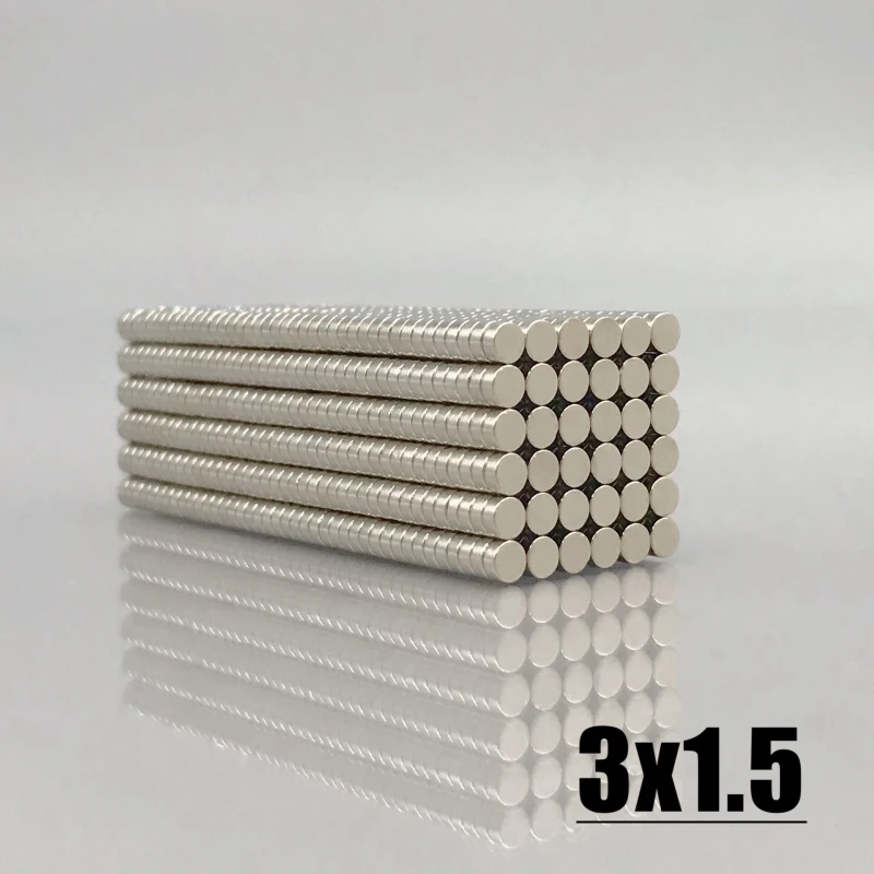 100~5000Pcs 3x1.5 Mini Small Round Magnets N35 3*1.5mm Neodymium Magnet Dia 3 Permanent NdFeB Strong Powerful Magnets 3*1.5 mm