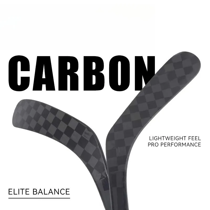 New Model 100% Full Carbon Fiber Ice Hockey Stick 3K 12K 18K Weave   Custom  380g