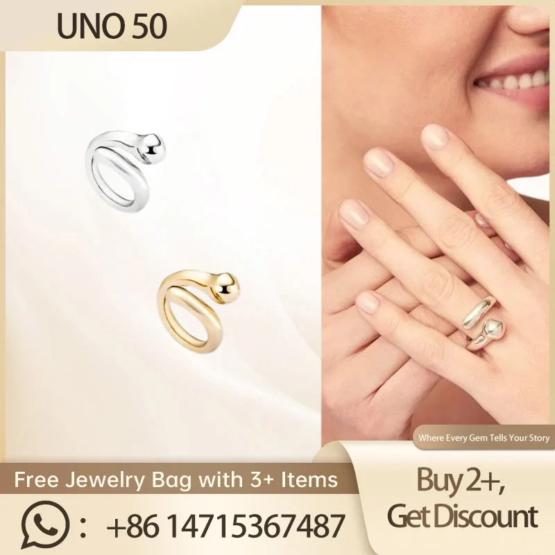 Uno 50 2024 Nieuwe S925 Zilveren Ring - Delicate En Elegante Ring Voor Speciale Gelegenheden En Alledaagse Stijl