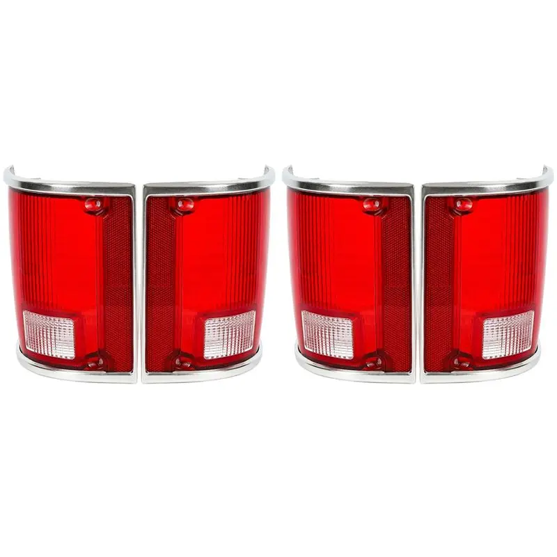 Exclusive 2X Tail Light Lamp Lens 1Pair Set Taillight 5968329 5968330 For Chevy C10 C20 C30 K10 1973-1991