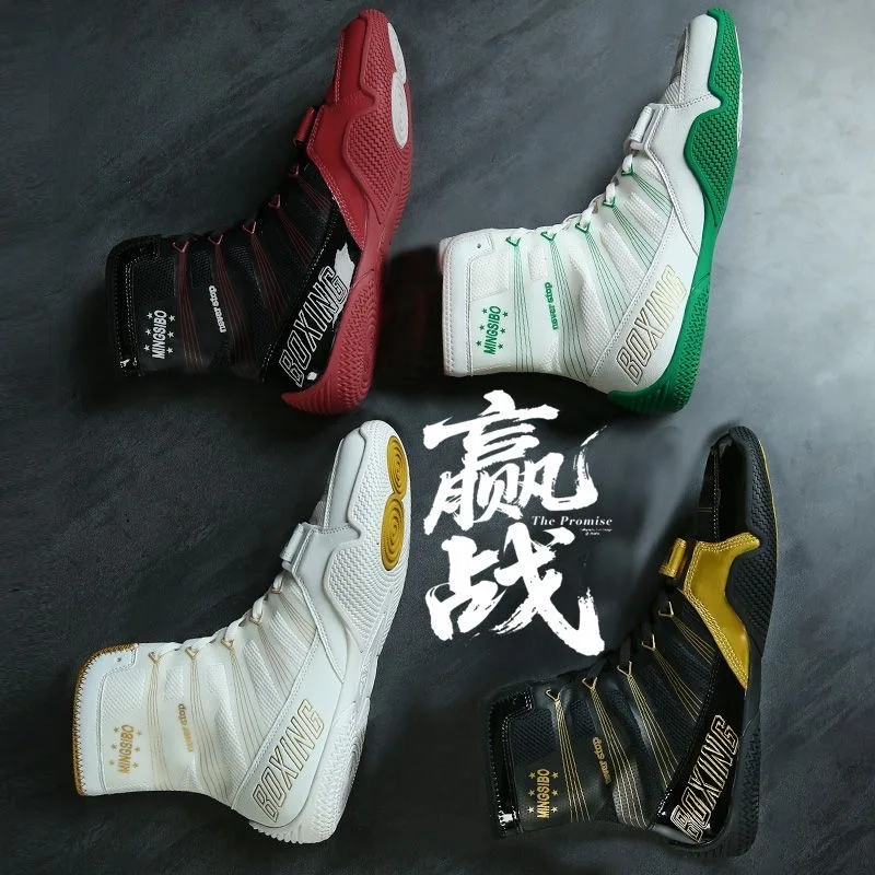 2026 New Boxing Shoes for Men Women Black  Wrestling Boots Youth Brand Designer Gym Training Shoe Wrestling Fighting Boots