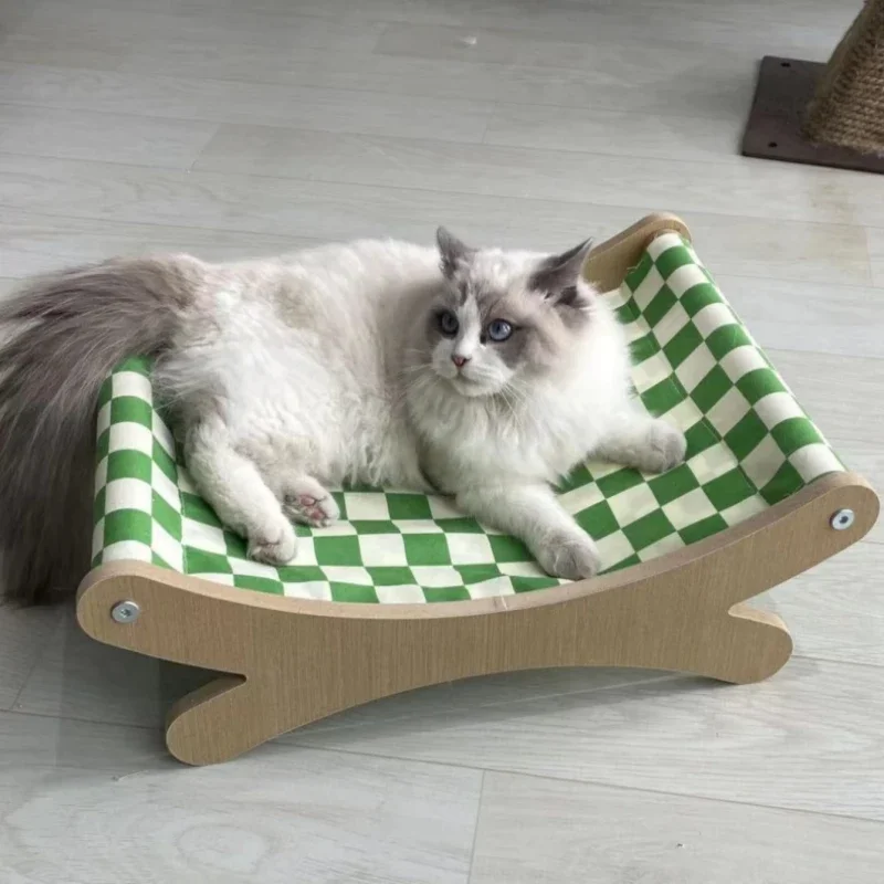 

Detachable and Washable Cat Nest Anti Sway Attractive Sturdy Perch Wood Construction Pet Products Productos Para Mascotas 고양이 침대