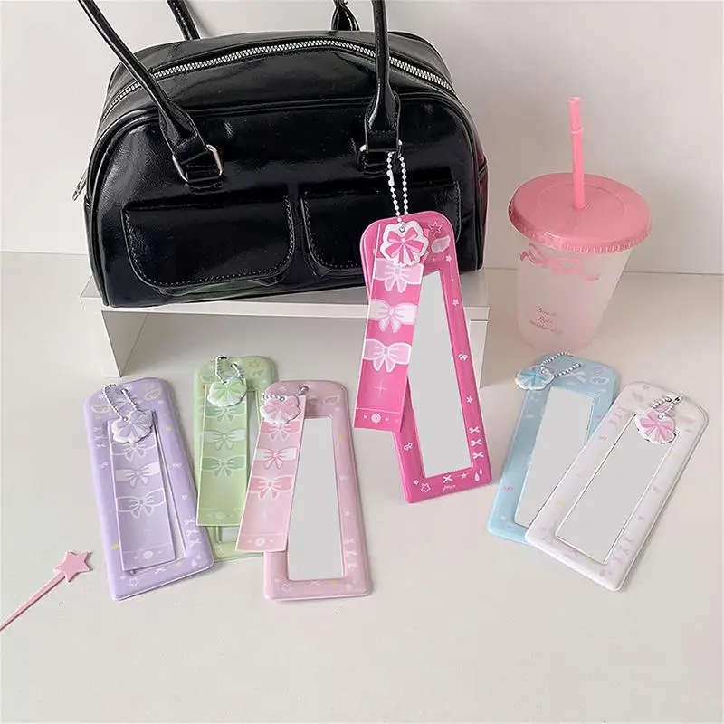 Girls Transparent Photo Card Holder Student Cartoon Star Design Long Style Photo Booth Strip Display Sleeves