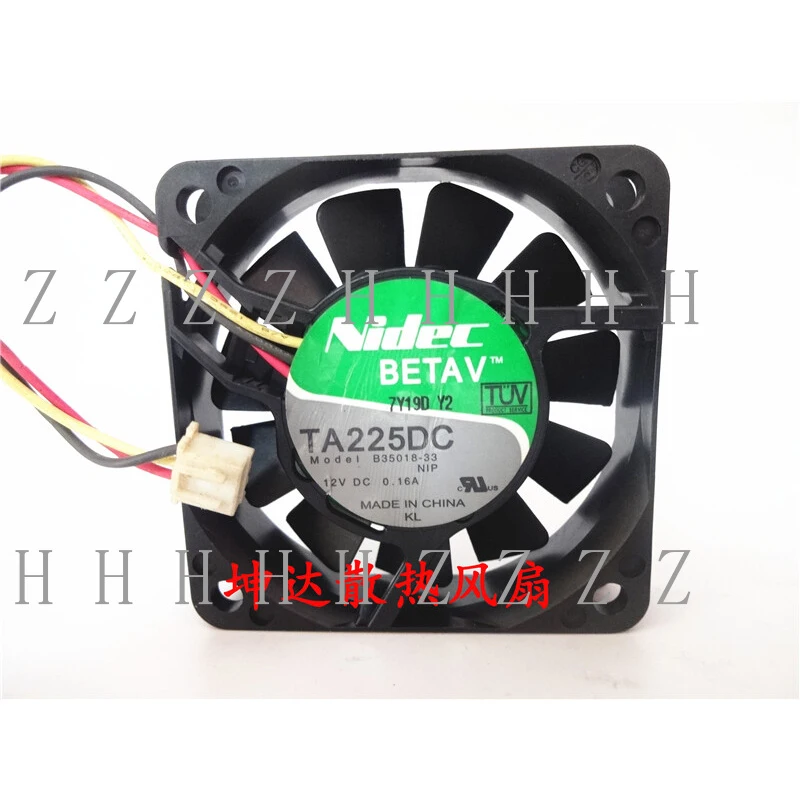 

Вентилятор охлаждения Nidec TA225DC B35018-33 6CM 6015 12V 0.16A, 1 шт.