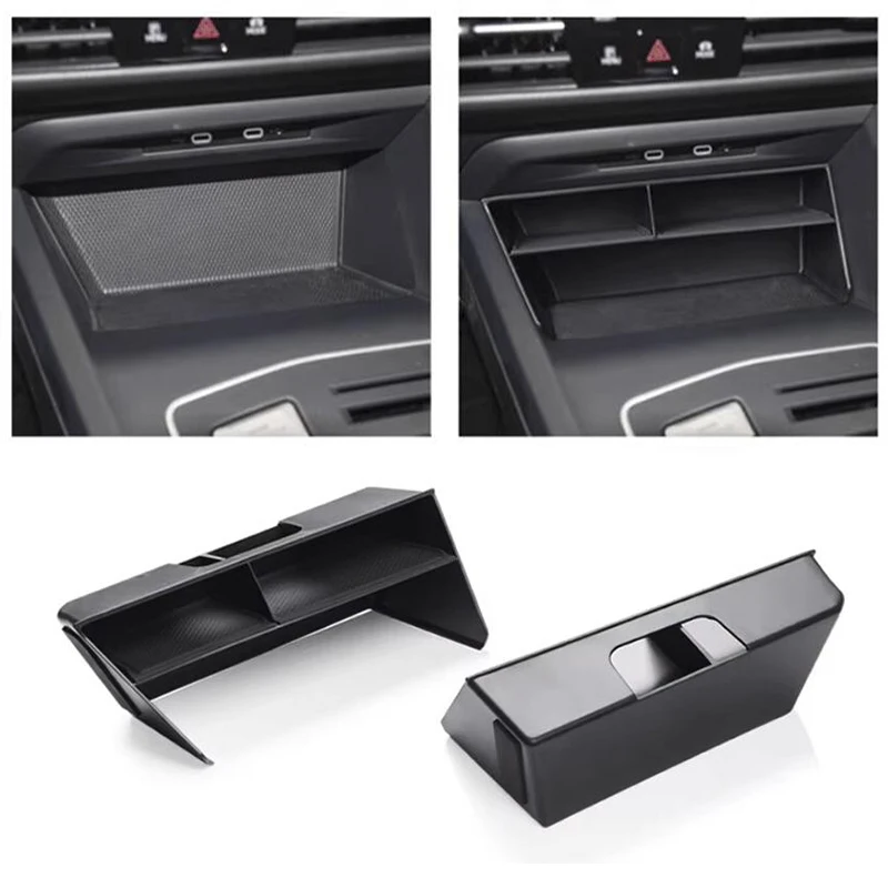 ل Volkswagen VW Golf 8 Mk8 2019 ~ 2025 أشتات الباب الأمامي الخلفي للسيارة ترتيب الطبقات طقم صينية مسند الذراع صندوق صندوق تخزين الملحقات #3