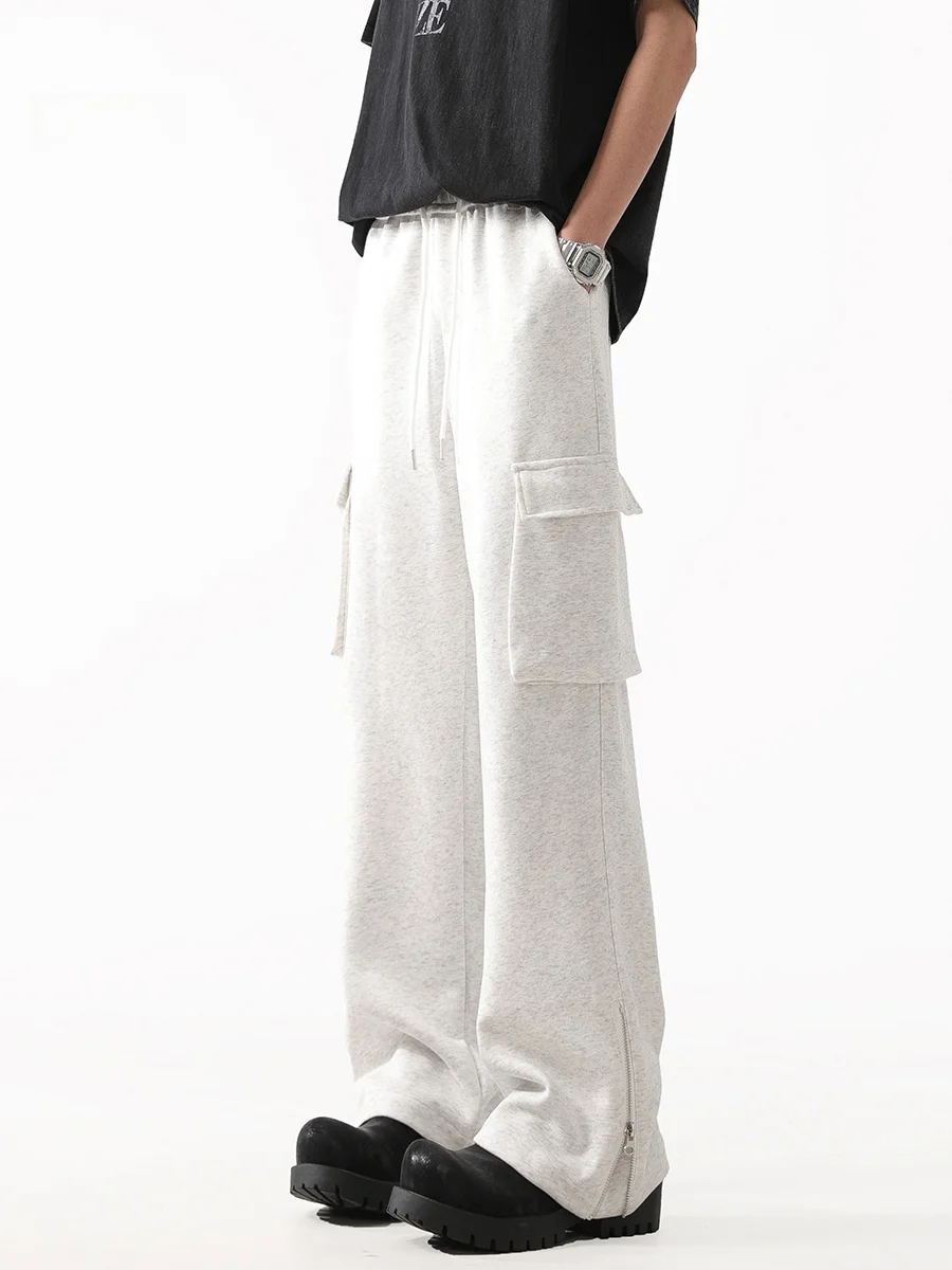 

Wmnm Men's Casual Sports Pants Spring Autumn ket Design Hiphop Leisure Long Trousers Straight Leg Cotton Breathable