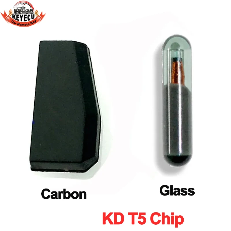 KEYECU Universal T5 Transponder Chip T5 Glass Chip Copy Type Car Key Chip For KD-X2 / VVDI Xhorse / JMD machine