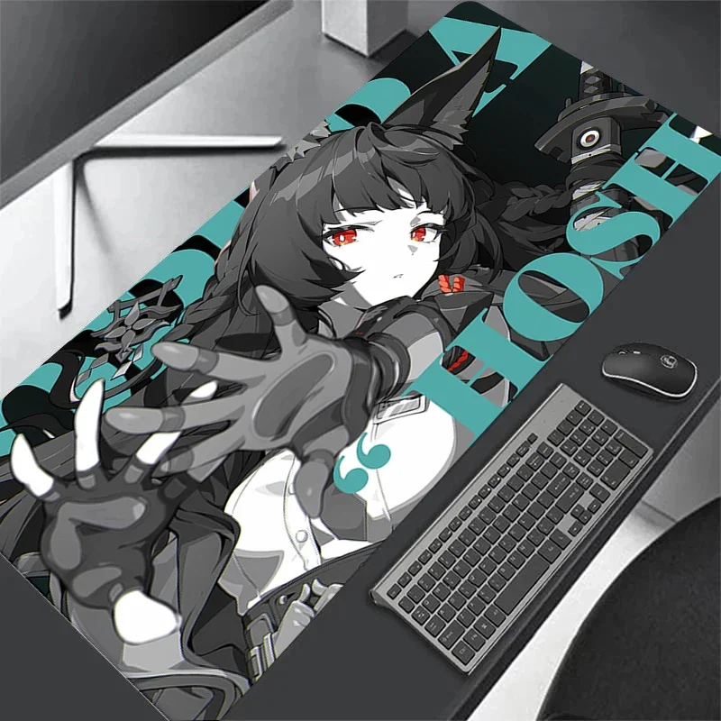 Miyabi Ellen Joe Zenless Zone Zero Mouse Pad وسادة الكمبيوتر المحمول Escritorio لوحة المفاتيح عدم الانزلاق المطاط سمك حافة قفل ماوس