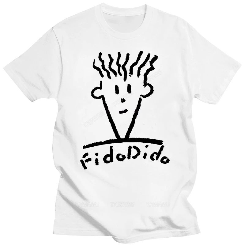 Humor T-Shirt Vintage-Stil Mann Baumwolle Kurzarm Sommer Stil T-Shirt Fido Dido Pop Getränk T-Shirt Marke Kleidung Männer Top