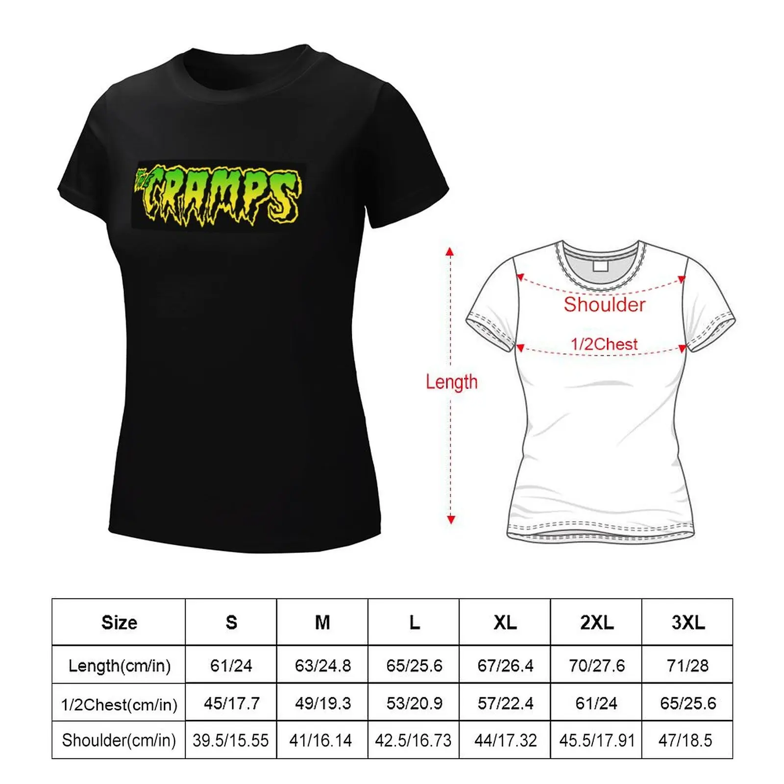 The Cramps T-Shirt Short sleeve tee oversized t shirts for Womens