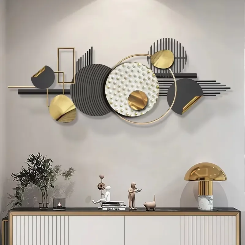 Modern large luxury home improvement wall clock elegant design silent non-ticking round quartz clock