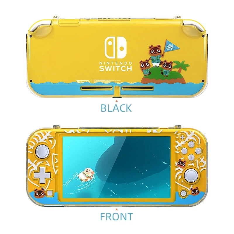 DATA FROG-Coque de protection transparente pour console Nintendo Switch Lite, étui rigide animal, coque de protection pour NS