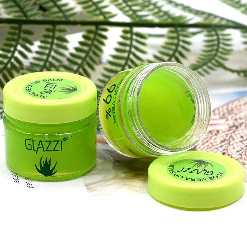 12Pcs Aloe Vera Lip Blam Lip Jelly Deep Nourish Hydrating Repair Clear Lip Balm Moisturizer For Dry Cracked Lips Care