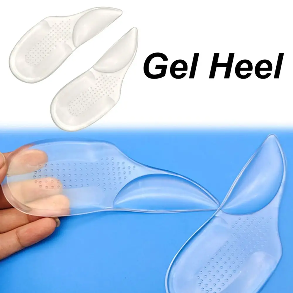 

Pain Relief Shock Absorption Massage Flat Foot Insole Heel Pad Gel Heel Arch Support