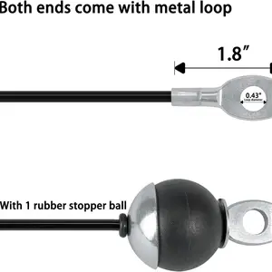 1.4/1.8/2/2.5m DIY Steel Wire rope Multi Gymnasium Fitness Cable Pole Poly Machine Fitness Equipment at home accessories 8 Main sales pulley Bodybuilding - №2