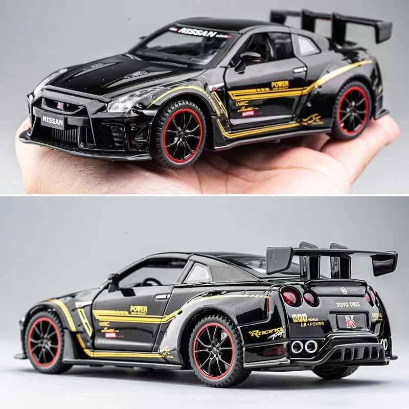 New 1:32 NISSAN GTR GT-R High Simulation Alloy Car Model Diecasts & Toy Vehicles Toy Cars Kid Toy For Children Birthday Gift Boy