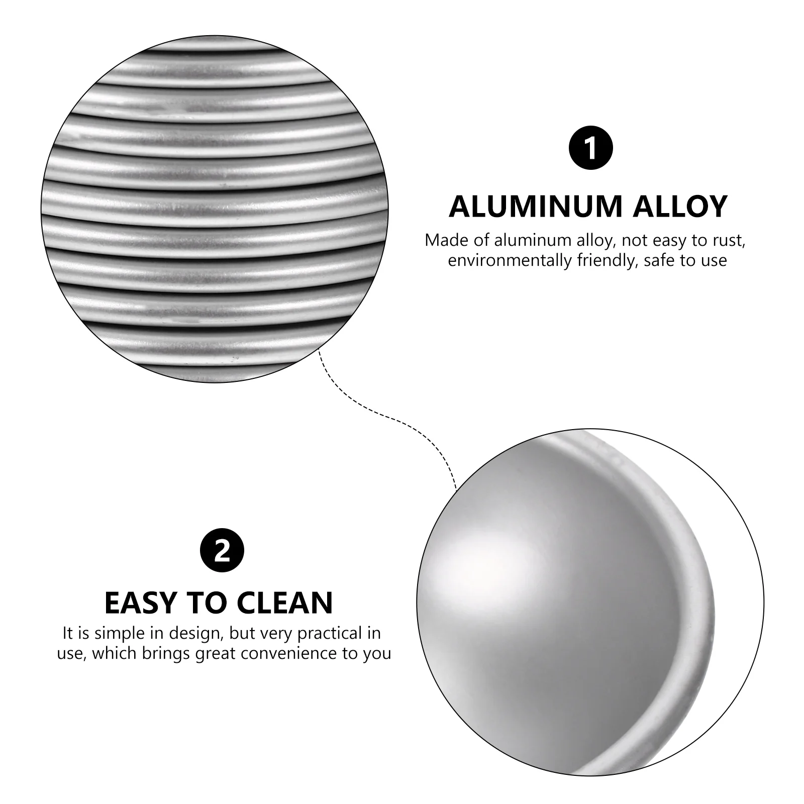 

12pcs Semi-spherical Aluminum Alloy Molds Bath Salt Balls DIY 3D Hemispherical Shape Home Use Crafts Sewing Supplies