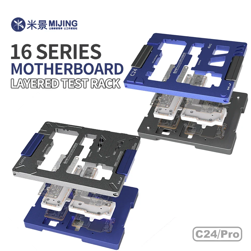 

MIJING C24/C24Pro Motherboard Layered Test Stand for IPhone 16 Series Motherboard Logic Board Repair Test Fixture Bracket Tool