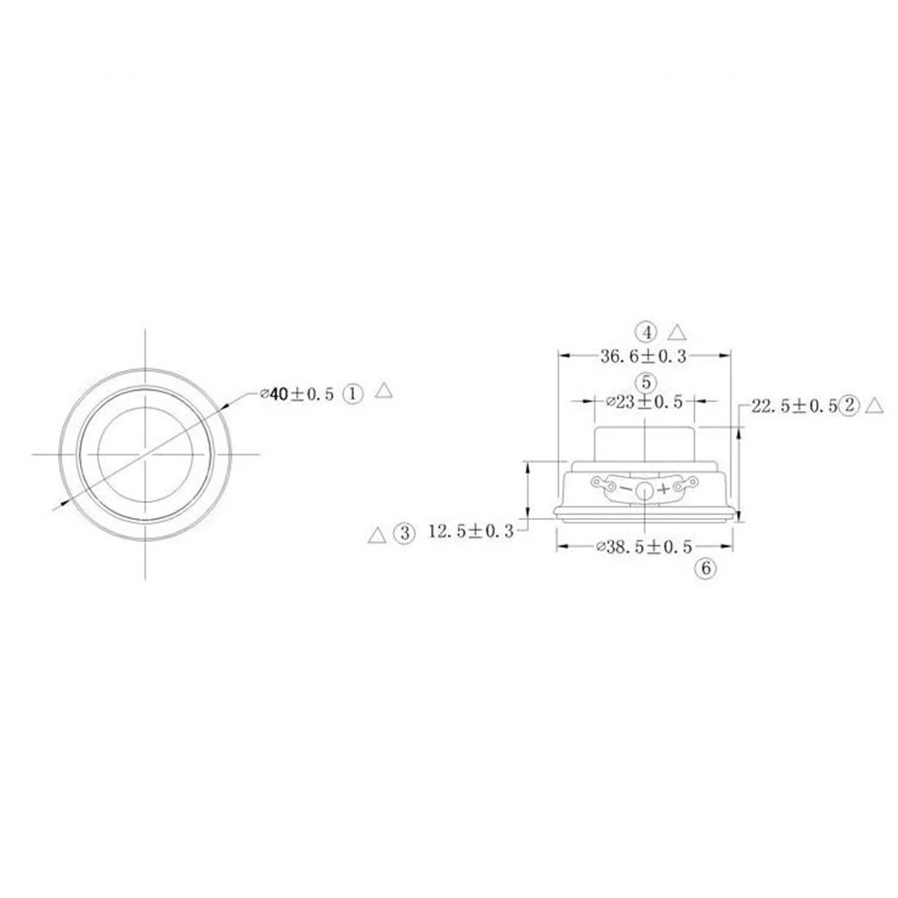 A93P 2Pcs 40MM Mini Audio Portable Speakers 16 Core 4 Ohm 5W Full Range Speaker Rubber Side Ndfeb Magnetic Speaker