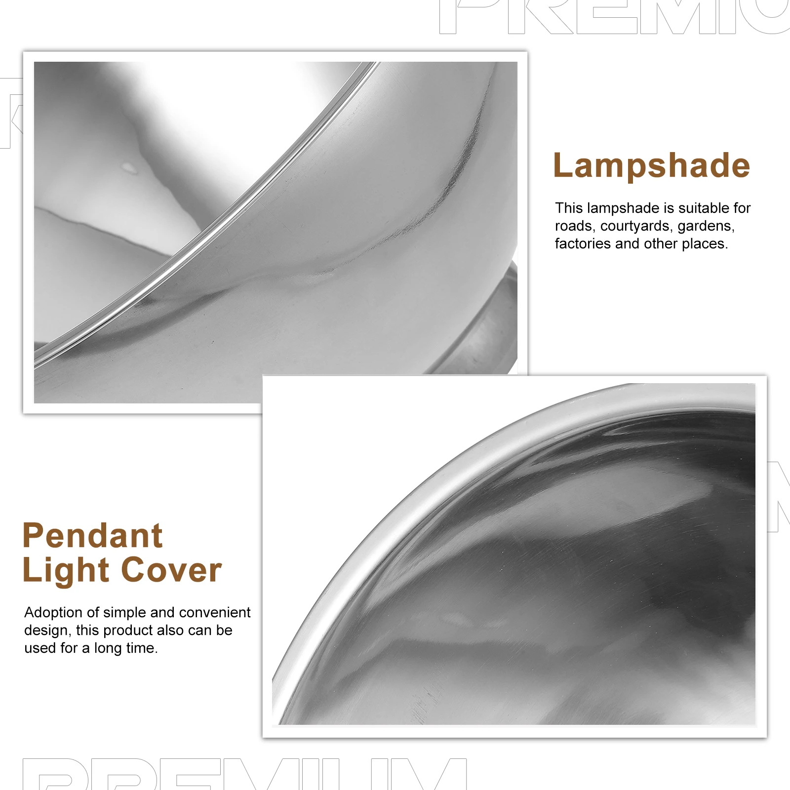 

1 шт., абажур из нержавеющей стали, промышленный стиль, крышка торшера для сада, фабрики, двора, подвесной светильник, аксессуары