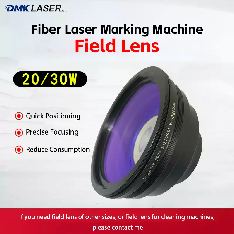 Fiber Laser Marking Machine Field Lens M85*1 F100-F420 Laser Engraving F-theta Lens 300x300 Objective Lens 1064nm Focusing Lens