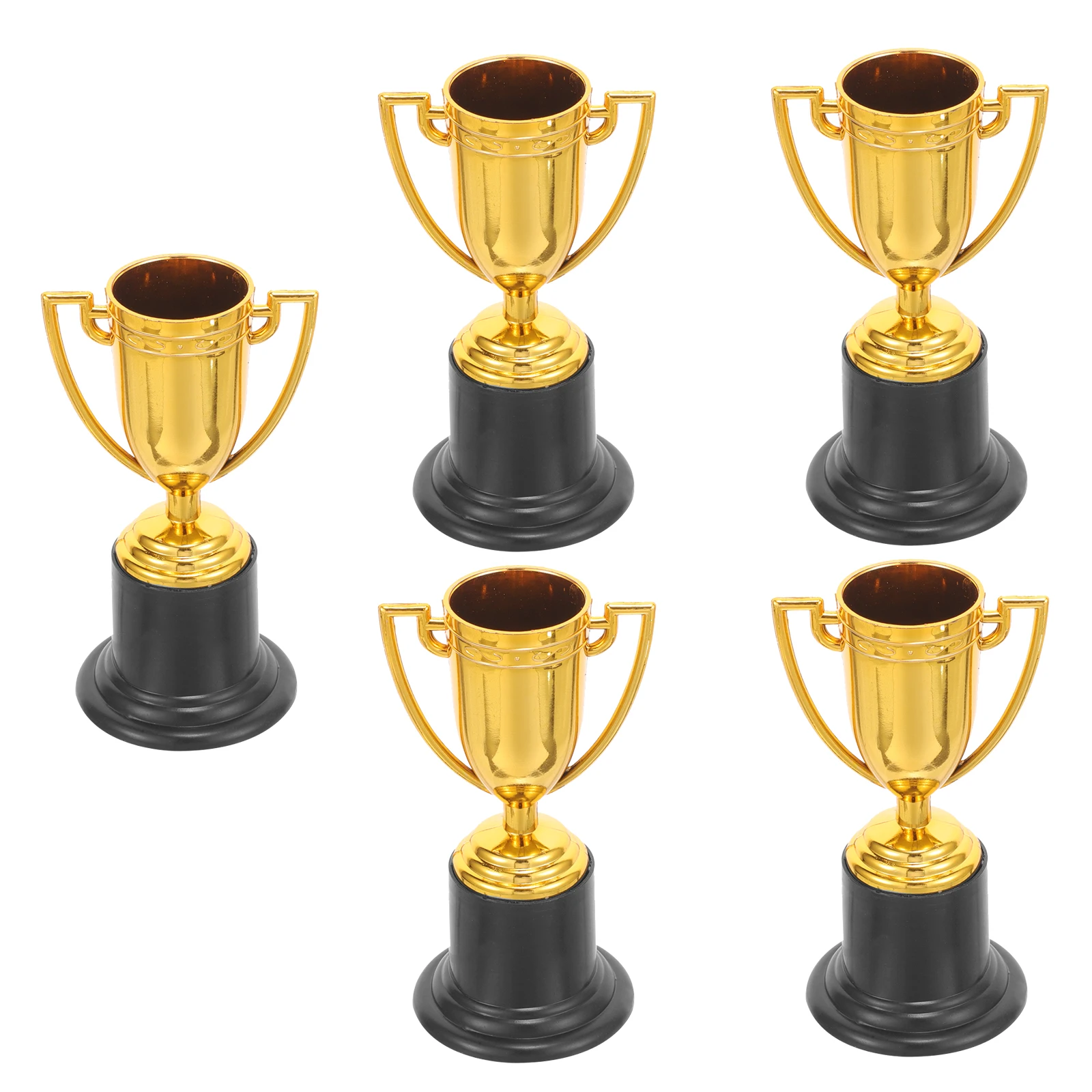 

5pcs Plastic Game Trophy Props Cups Kids Plastic Trophy Cups Room Decorative Trophies Decorations Commemorative Souvenirs