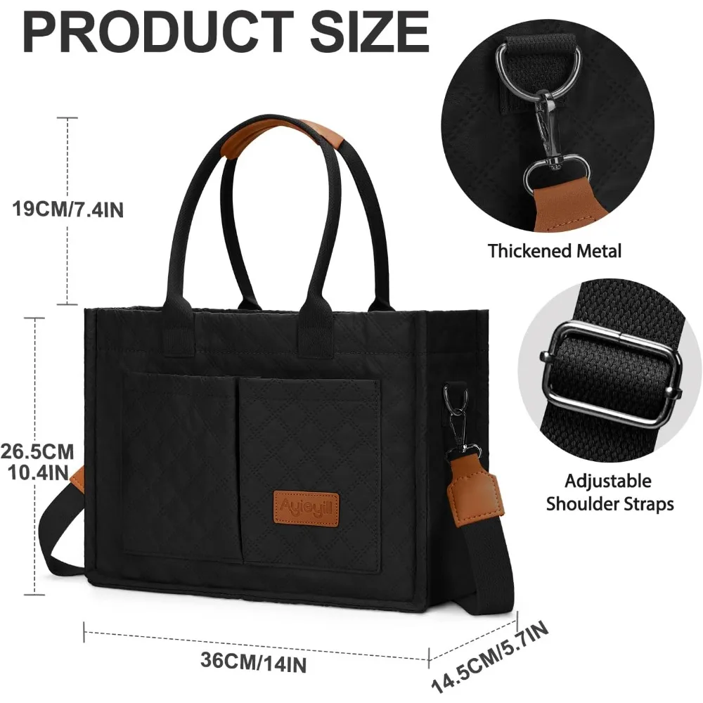 Tote Shoulder Bag for Women with Pockets Compartments 3