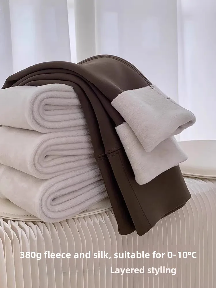 กางเกงโยคะเอวสูง กางเกงซับในผู้หญิง สำหรับใส่ออกกำลังกาย ฤดูใบไม้ร่วง ฤดูหนาว ผ้าด้านนอกเนียนเรียบ ไม่มีรอยต่อที่เห็นได้ชัด