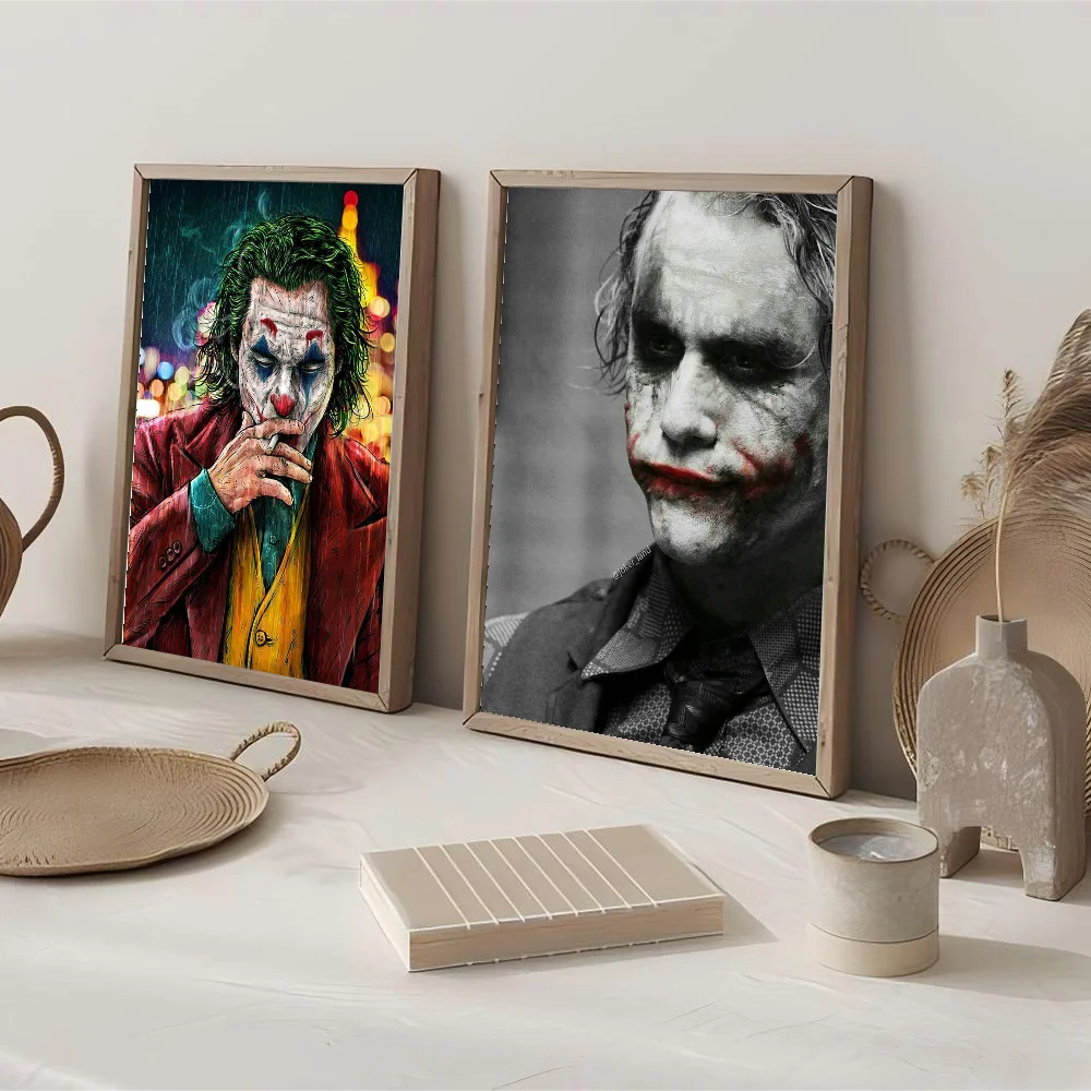 1pc J-Jokeres Clown Heath Ledger Poster Paper Print Home Living Room Bedroom Entrance Bar Cafe Art Painting Decor