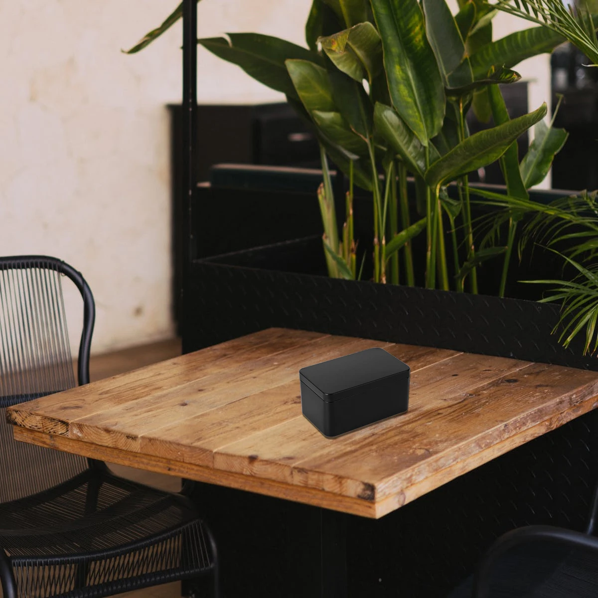 

Tea Leaf Storage Container Rectangular Tinplate Box For Candies Snacks Lip Balm Cosmetics Home Kitchen Organizer Empty